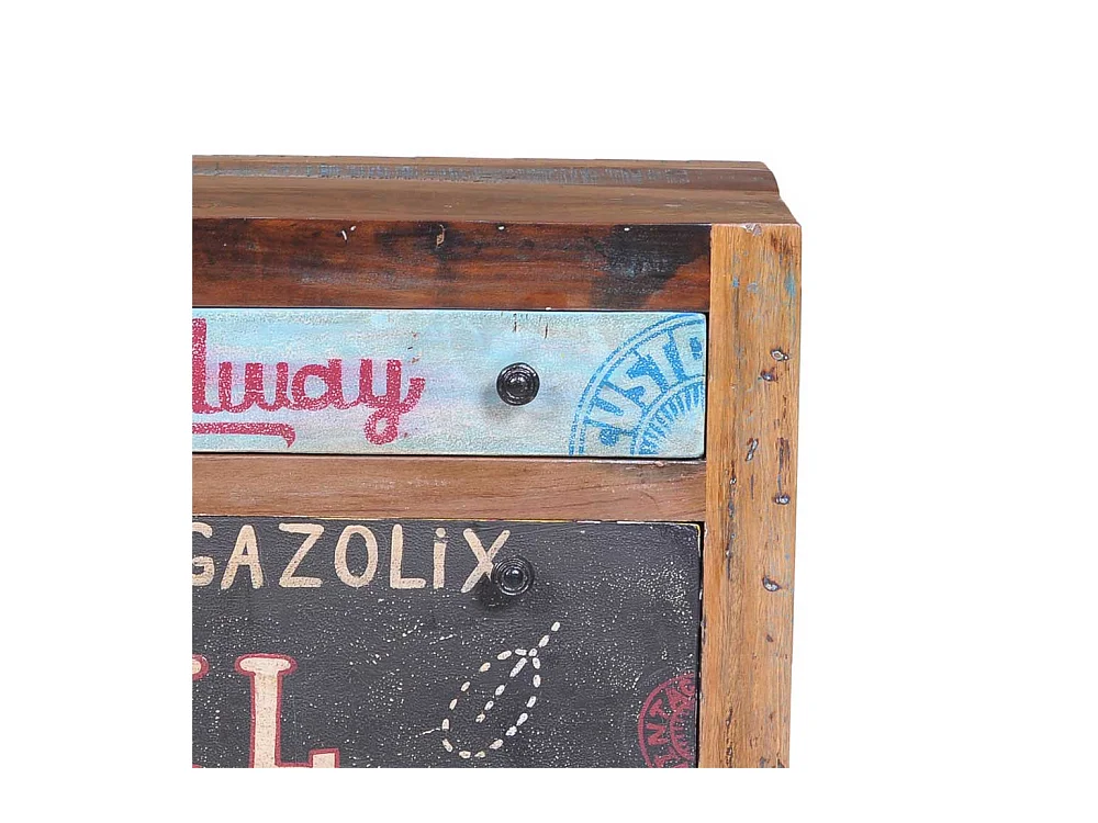 Schuhschrank mit Klappen Vintage Look