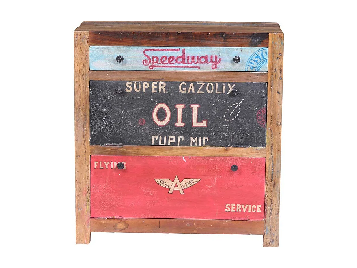 Schuhschrank mit Klappen Vintage Look