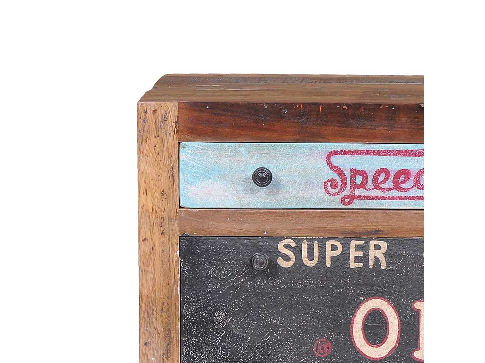 Schuhschrank mit Klappen Vintage Look