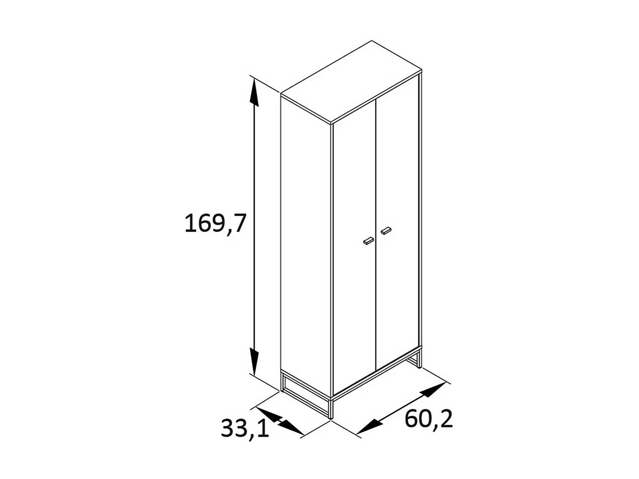 Skandi Garderobenschuhschrank Made in Germany Graugrün