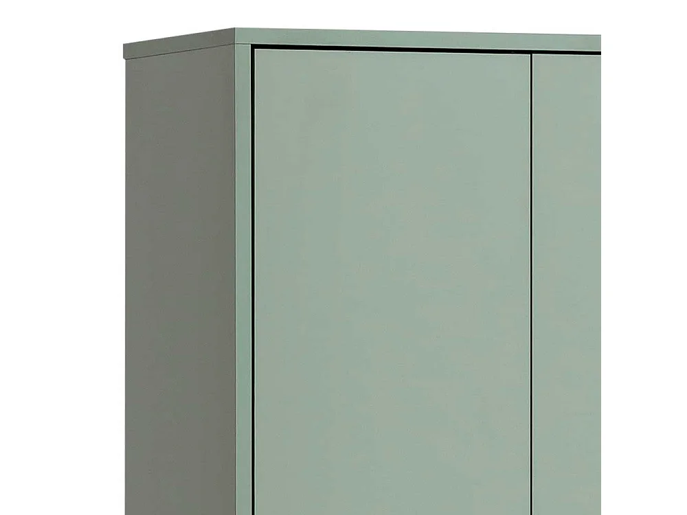 Skandi Garderobenschuhschrank Made in Germany Graugrün