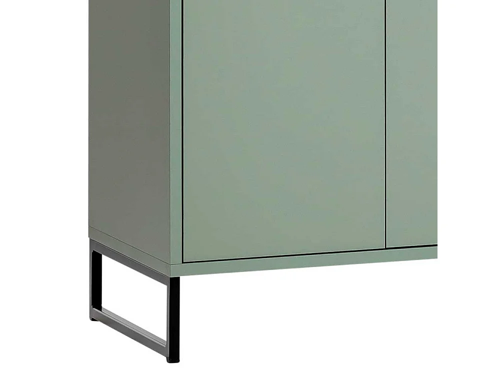 Skandi Garderobenschuhschrank Made in Germany Graugrün