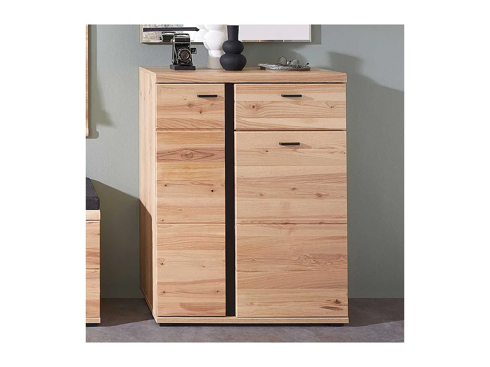 Garderobenschuhschrank mit sieben Einlegeböden teilmassiv