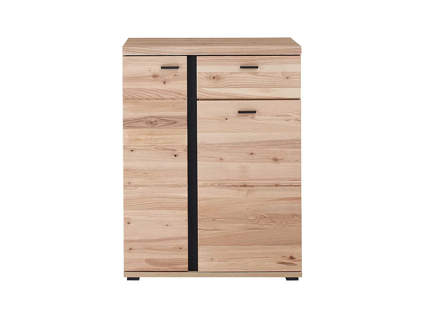 Garderobenschuhschrank mit sieben Einlegeböden teilmassiv