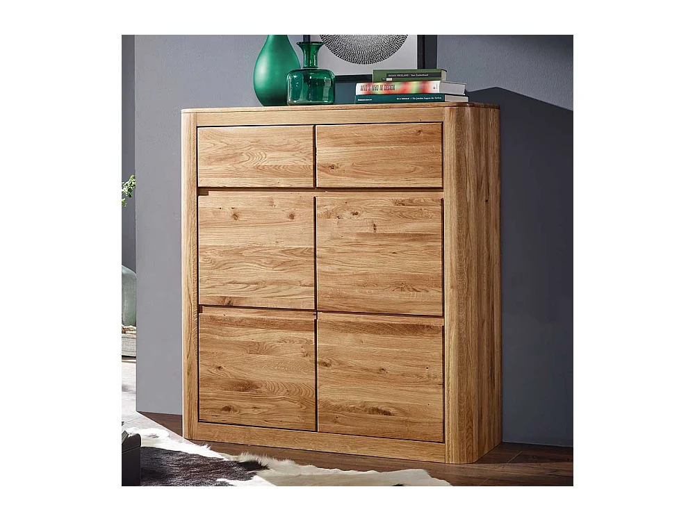 Massivholz Schuhschrank aus Wildeiche geölt 100 cm breit