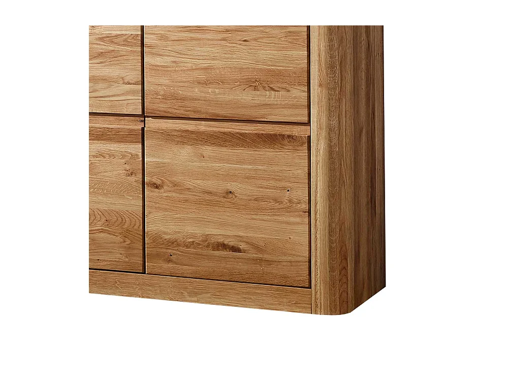 Massivholz Schuhschrank aus Wildeiche geölt 100 cm breit