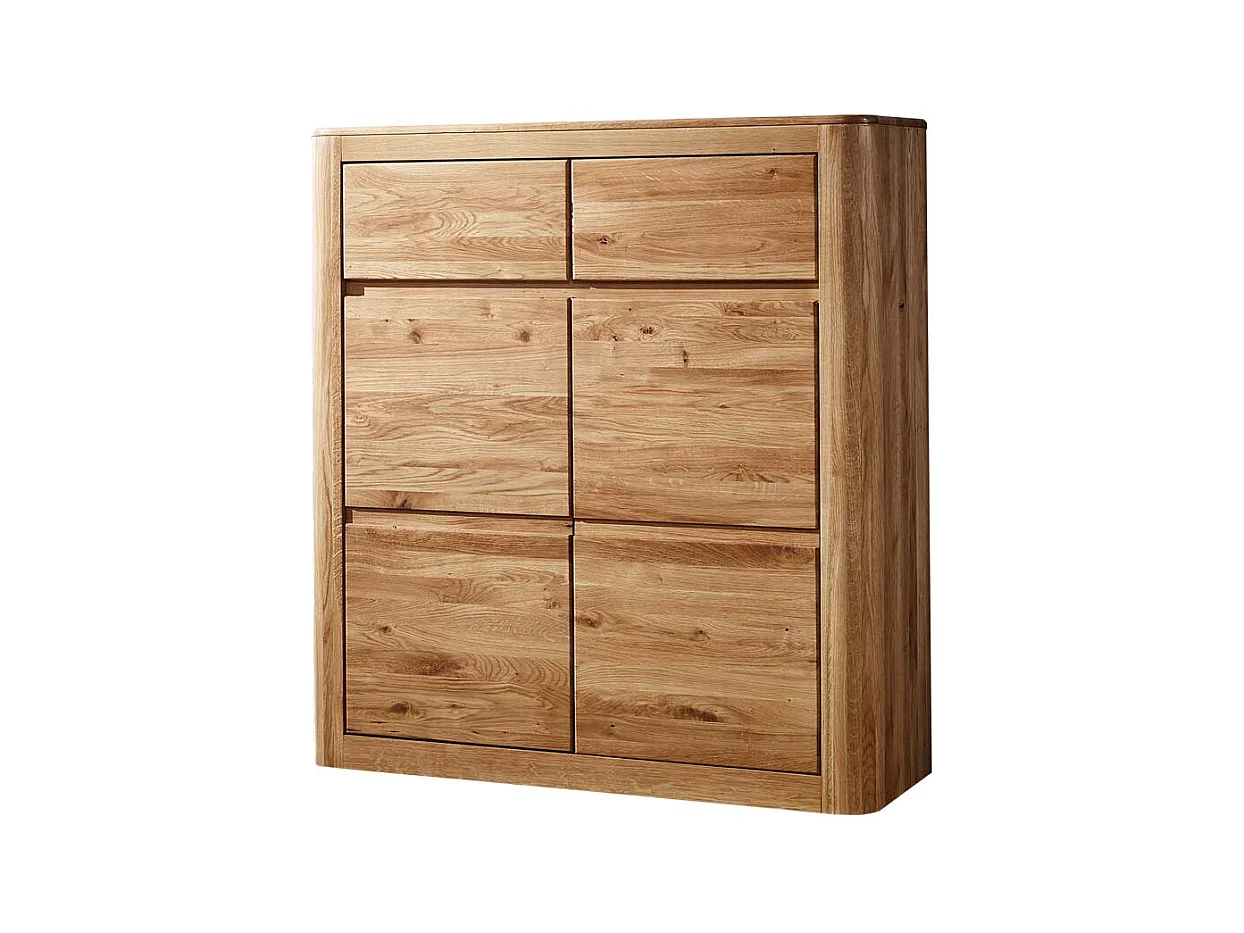 Massivholz Schuhschrank aus Wildeiche geölt 100 cm breit