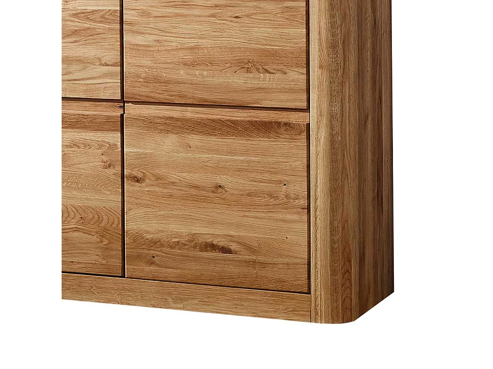 Massivholz Schuhschrank aus Wildeiche geölt 100 cm breit