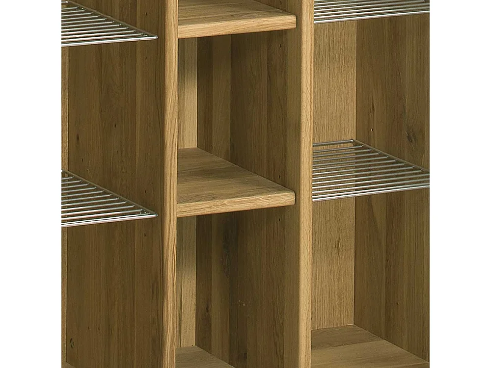 Flur Schuhschrank aus Eiche Massivholz Baumkante