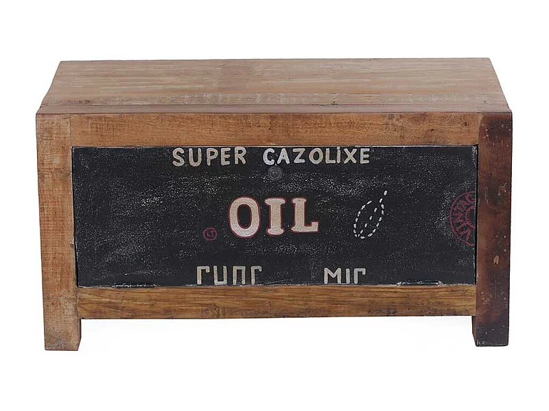 Schuhkipper in Bunt Braun Recyclingholz