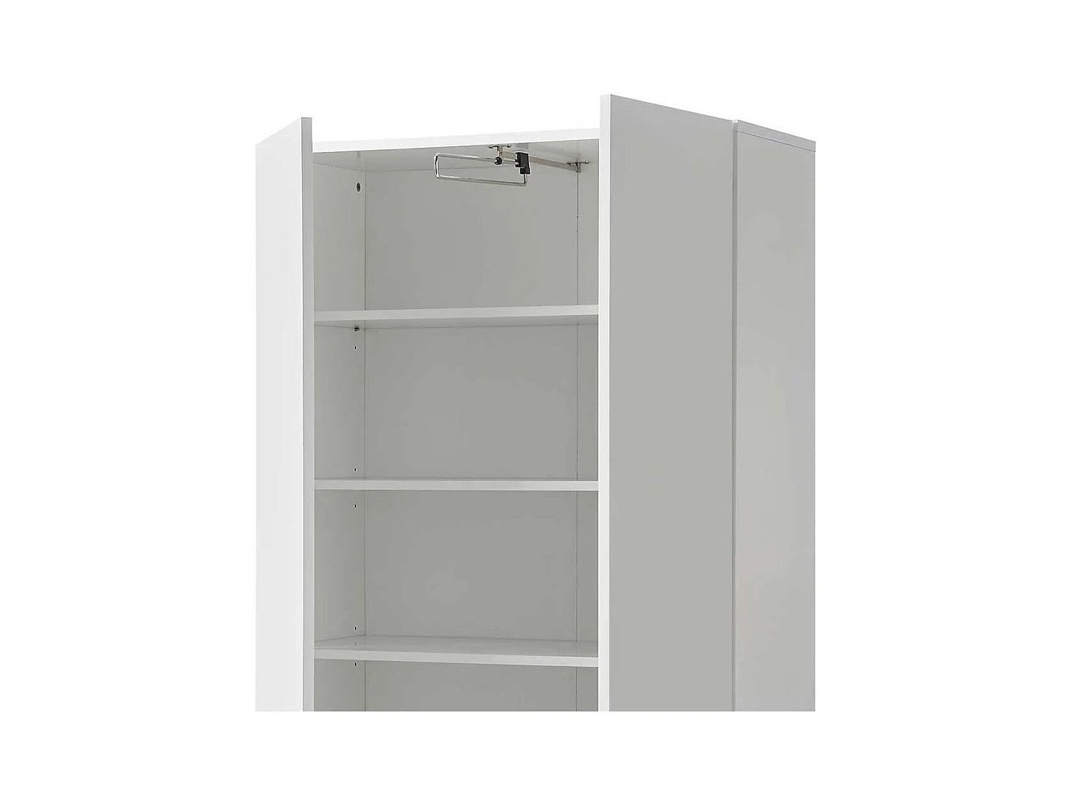 Schuh Schrank in Weiß und Asteiche Skandi Design