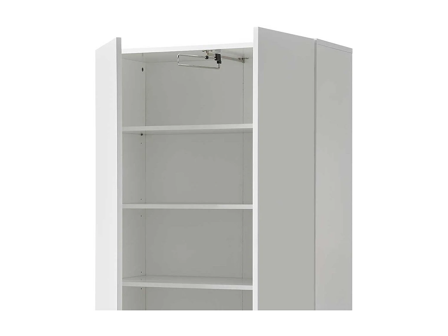 Schuh Schrank in Weiß und Asteiche Skandi Design