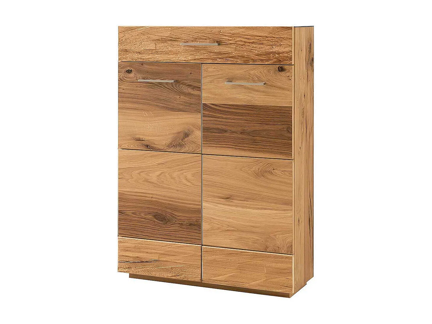 Garderoben Schuhschrank mit Balkeneiche furniert 80 cm