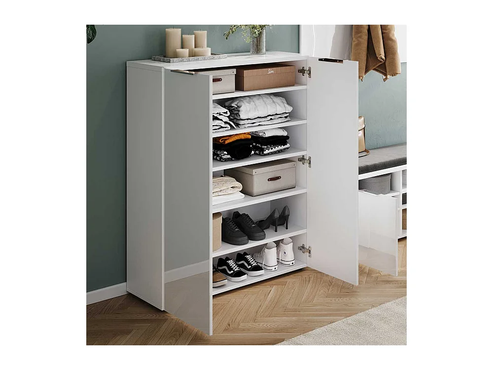 Schuh Schrank mit Drehtüren stoßfesten ABS Kanten