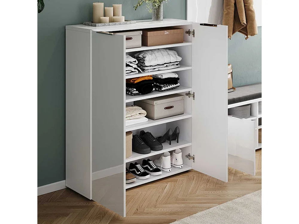 Schuh Schrank mit Drehtüren stoßfesten ABS Kanten