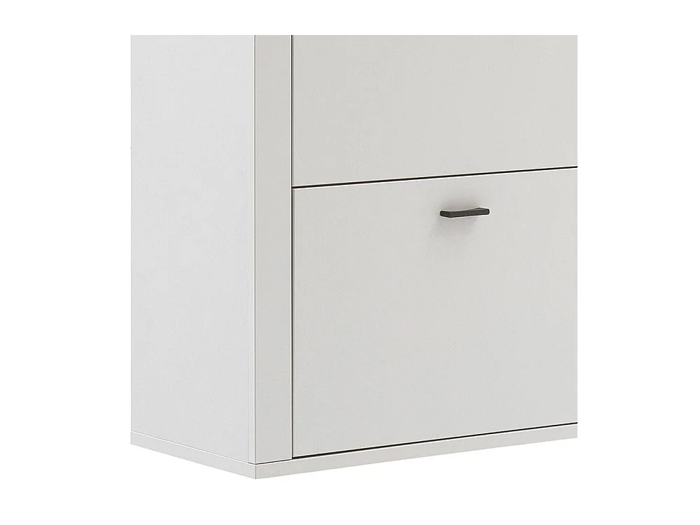 Schuhschrank Schuhkipper mit Metallgriffen und einer Schublade