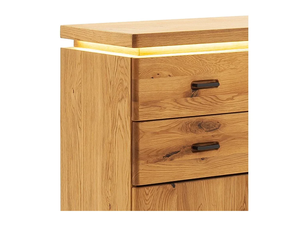 Schuhschrank Sideboard mit LED Beleuchtung und Drehtüren