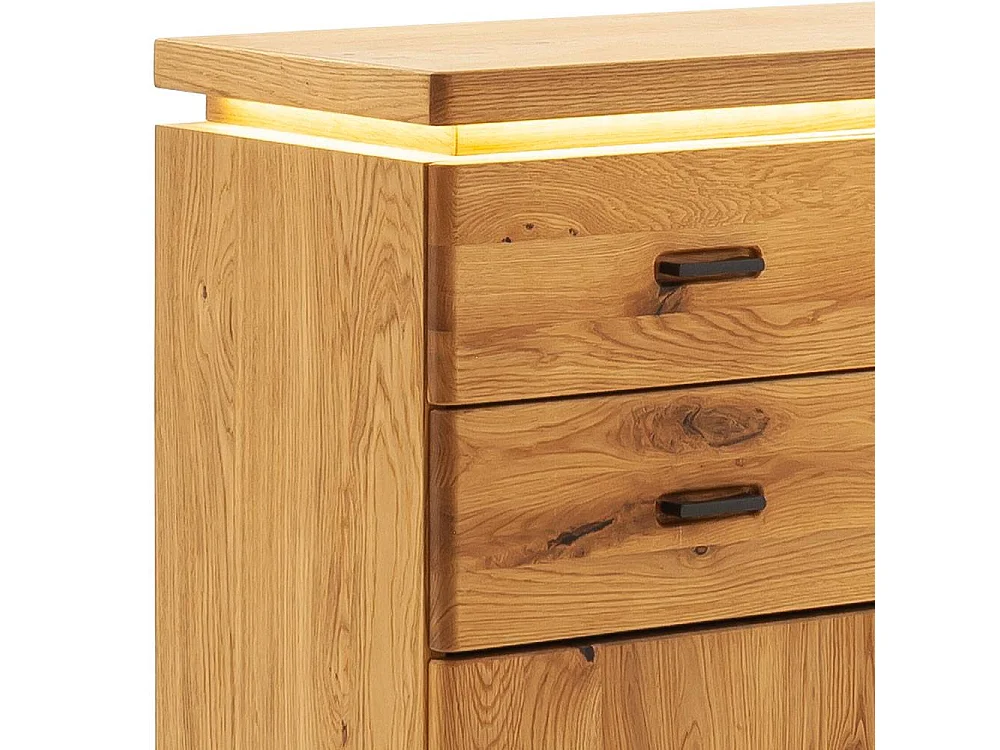 Schuhschrank Sideboard mit LED Beleuchtung und Drehtüren