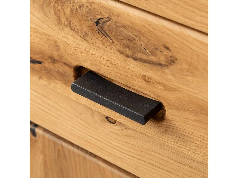 Schuhschrank Sideboard mit LED Beleuchtung und Drehtüren