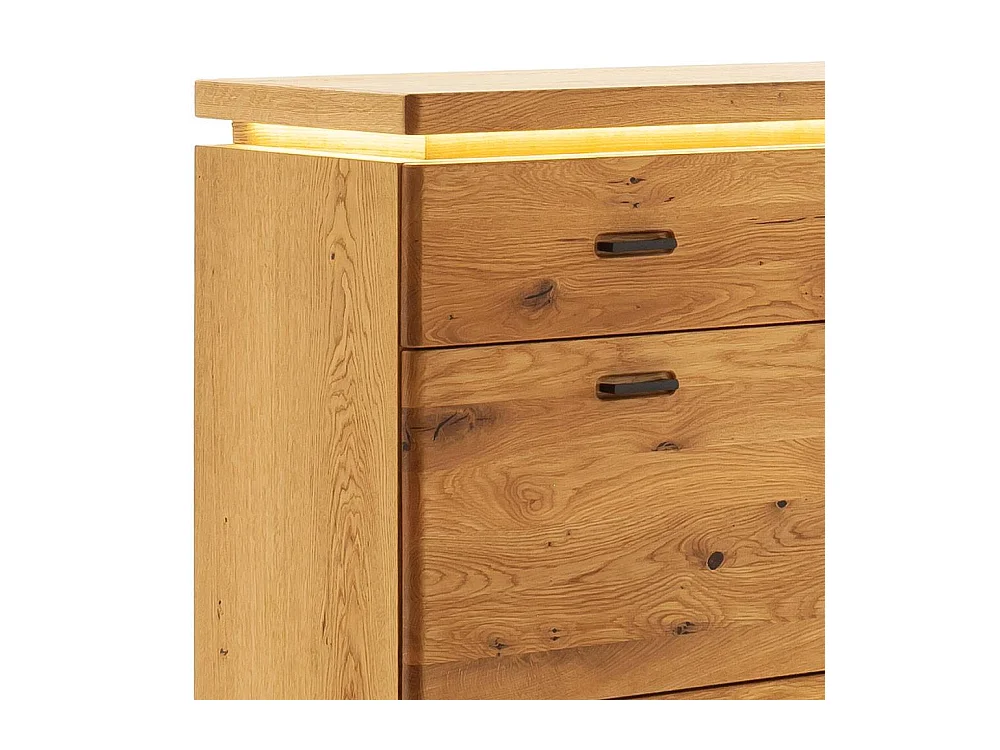 Schuh Schrank Kommode mit LED Beleuchtung und Metallgriffen