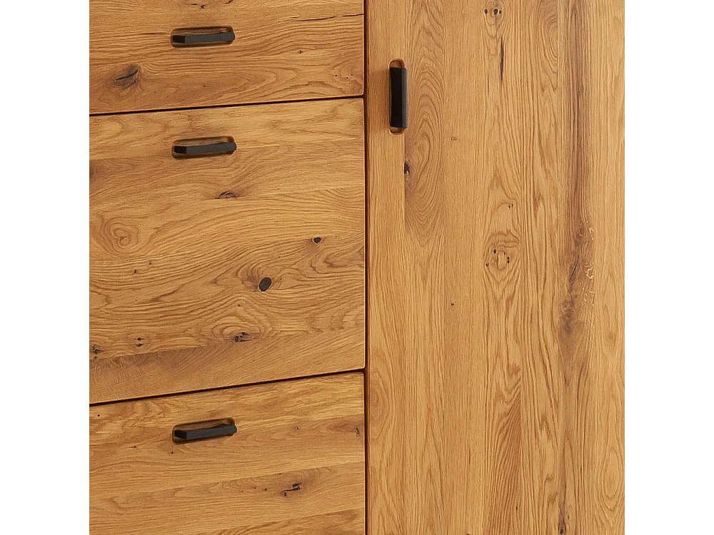 Schuh Schrank Kommode mit LED Beleuchtung und Metallgriffen