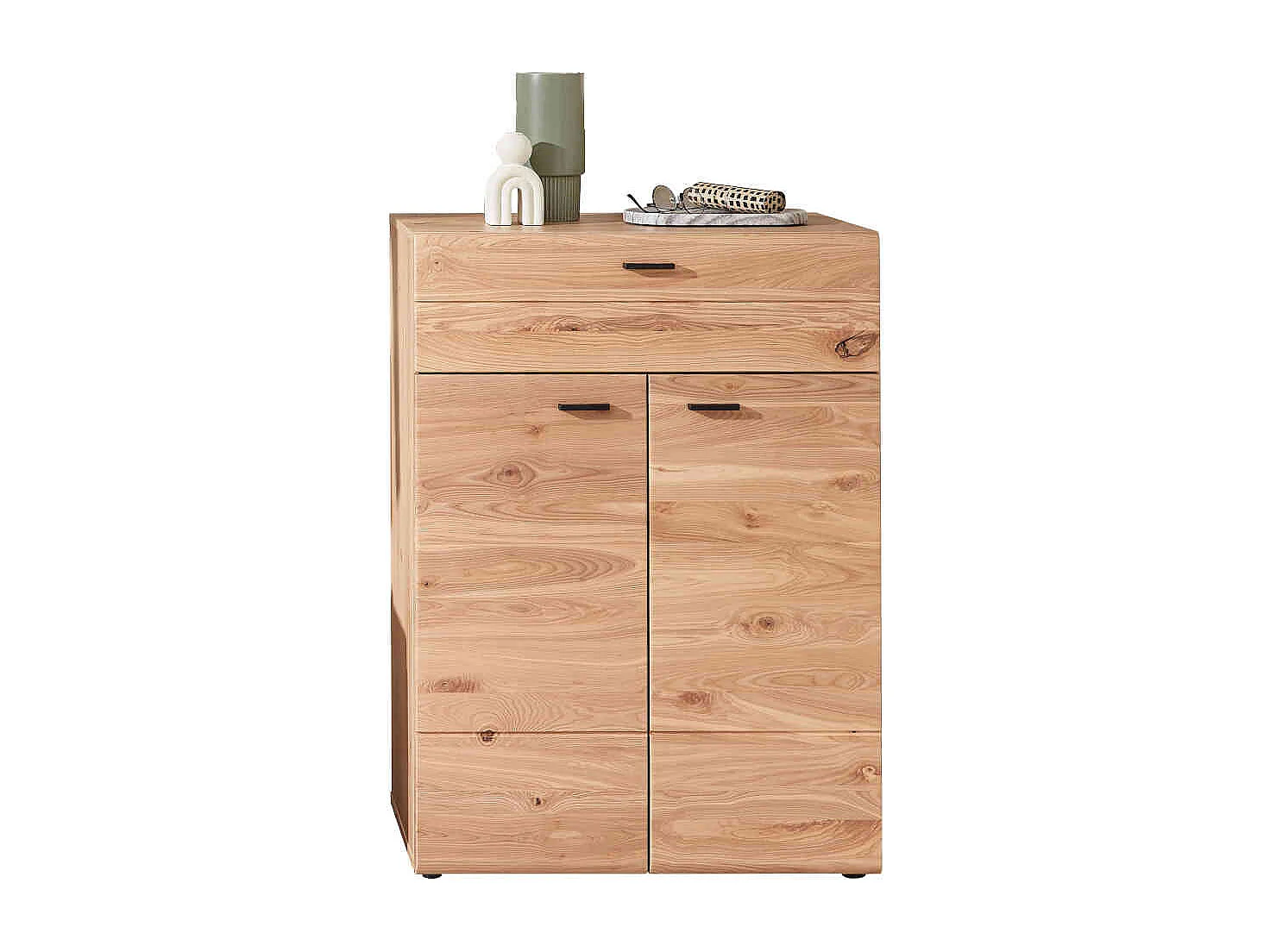 Schuhschrank mit Schublade in Eschefarben Wildeichefarben