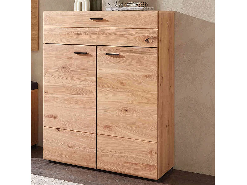 Schuhschrank mit Schublade in Eschefarben Wildeichefarben