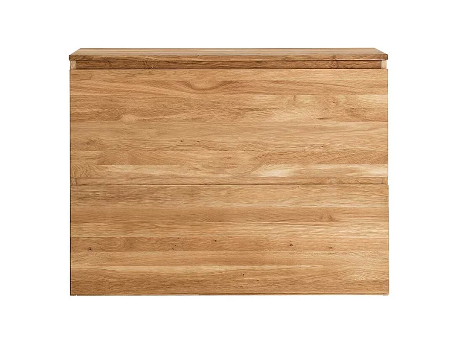 Hänge Schuhschrank aus Asteiche Massivholz 2 Klappen