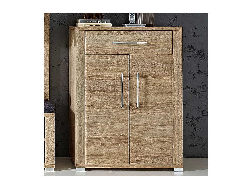 Schuhkommode in Eiche Sonoma 100 cm hoch