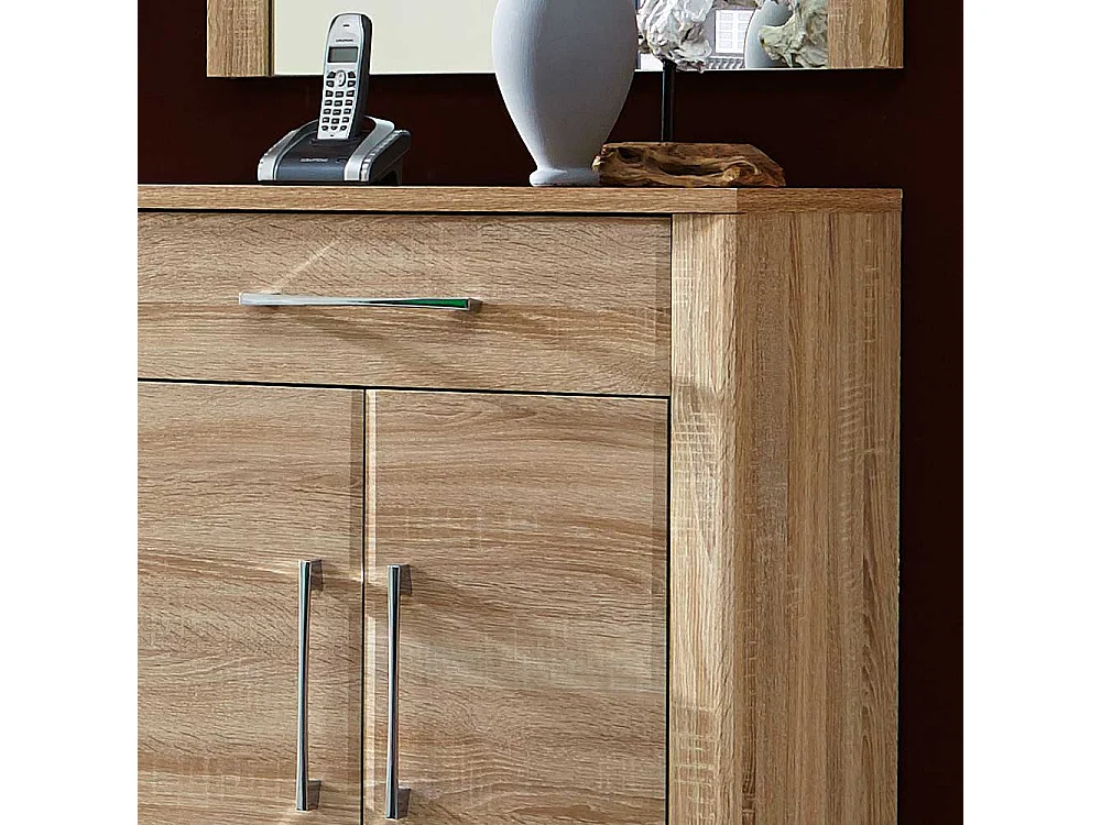 Schuhkommode in Eiche Sonoma 100 cm hoch