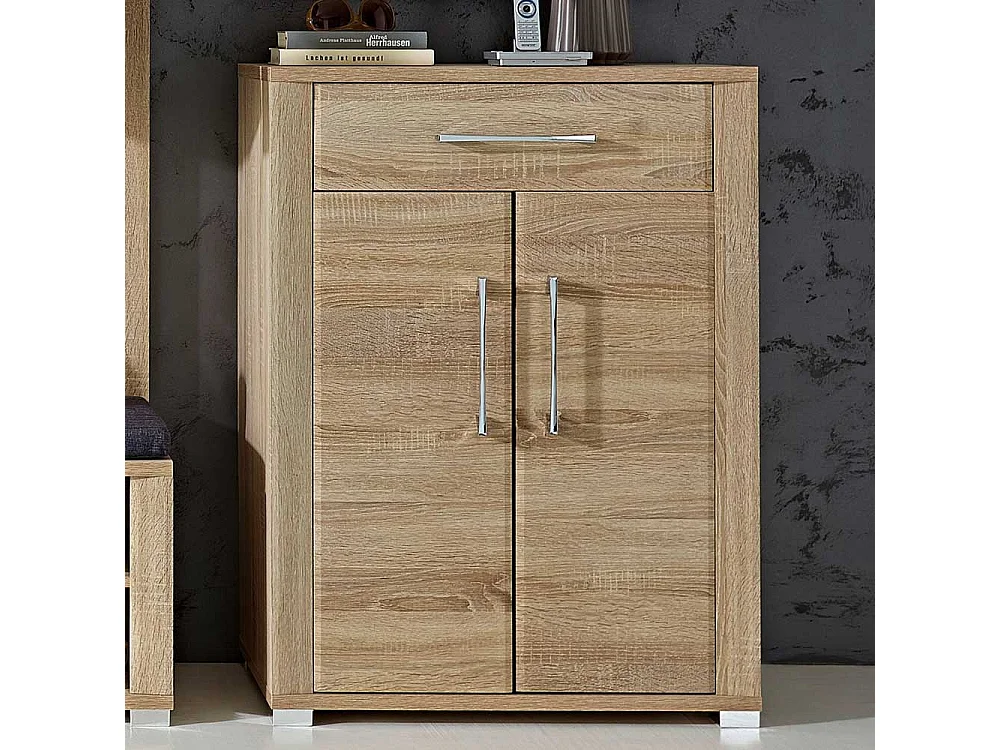 Schuhkommode in Eiche Sonoma 100 cm hoch