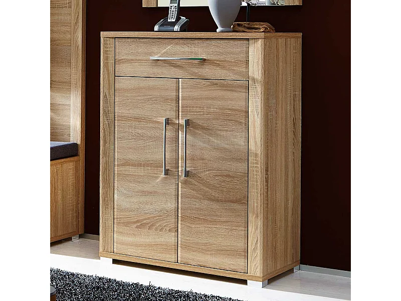 Schuhkommode in Eiche Sonoma 100 cm hoch