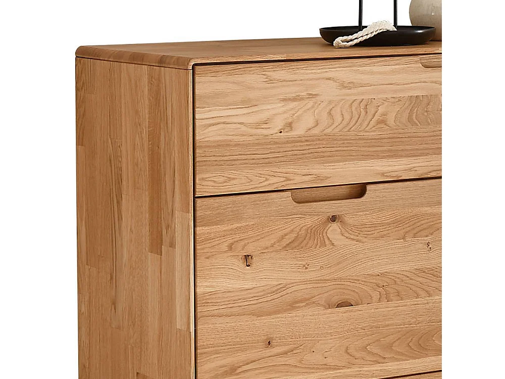 Schuh Schrank Schuhgarderobe mit Drehtüren aus Wildeiche Massivholz