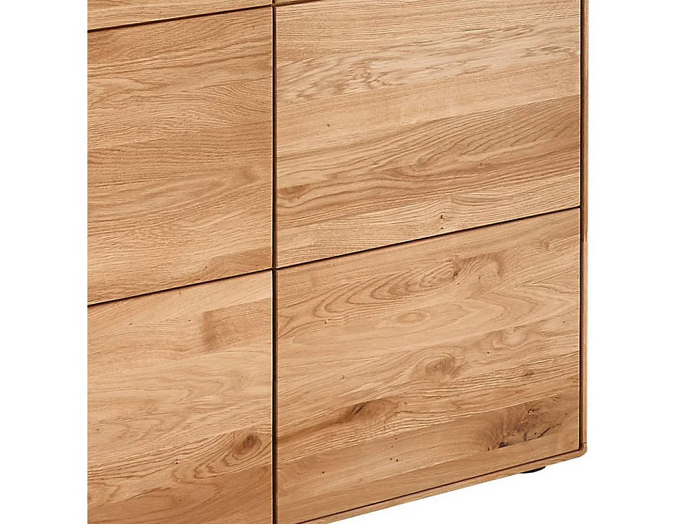 Schuh Schrank Schuhgarderobe mit Drehtüren aus Wildeiche Massivholz