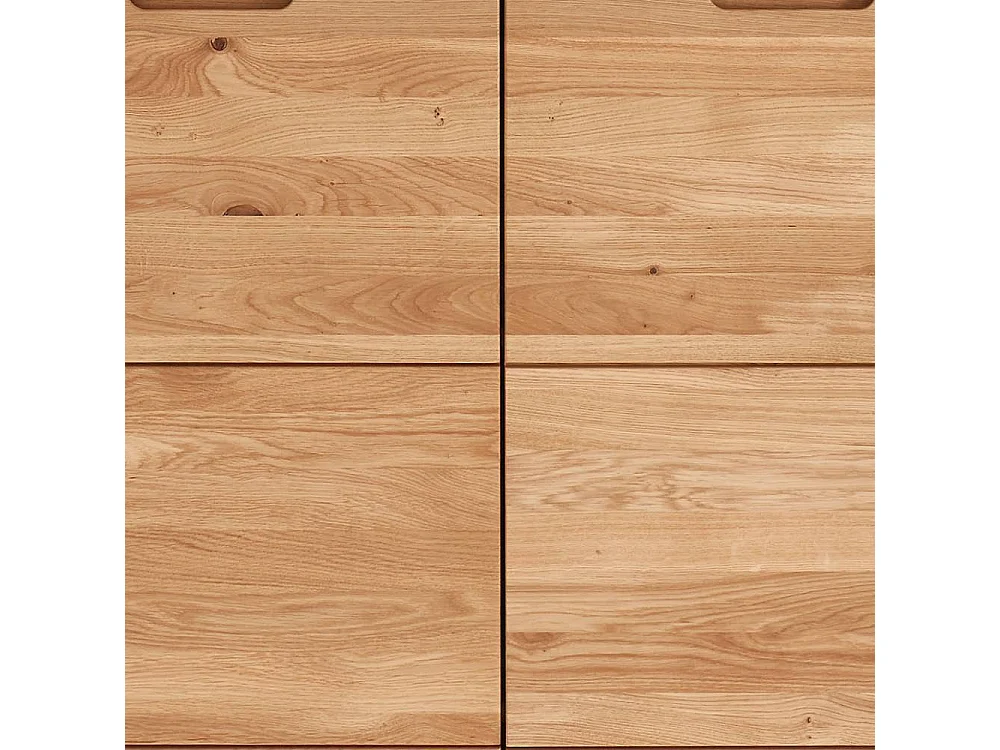 Schuh Schrank Schuhgarderobe mit Drehtüren aus Wildeiche Massivholz