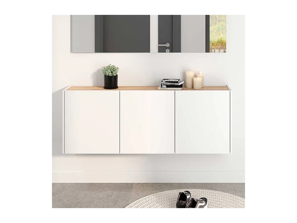 Schrank Hängeschrank 138 cm breit für die Wandmontage