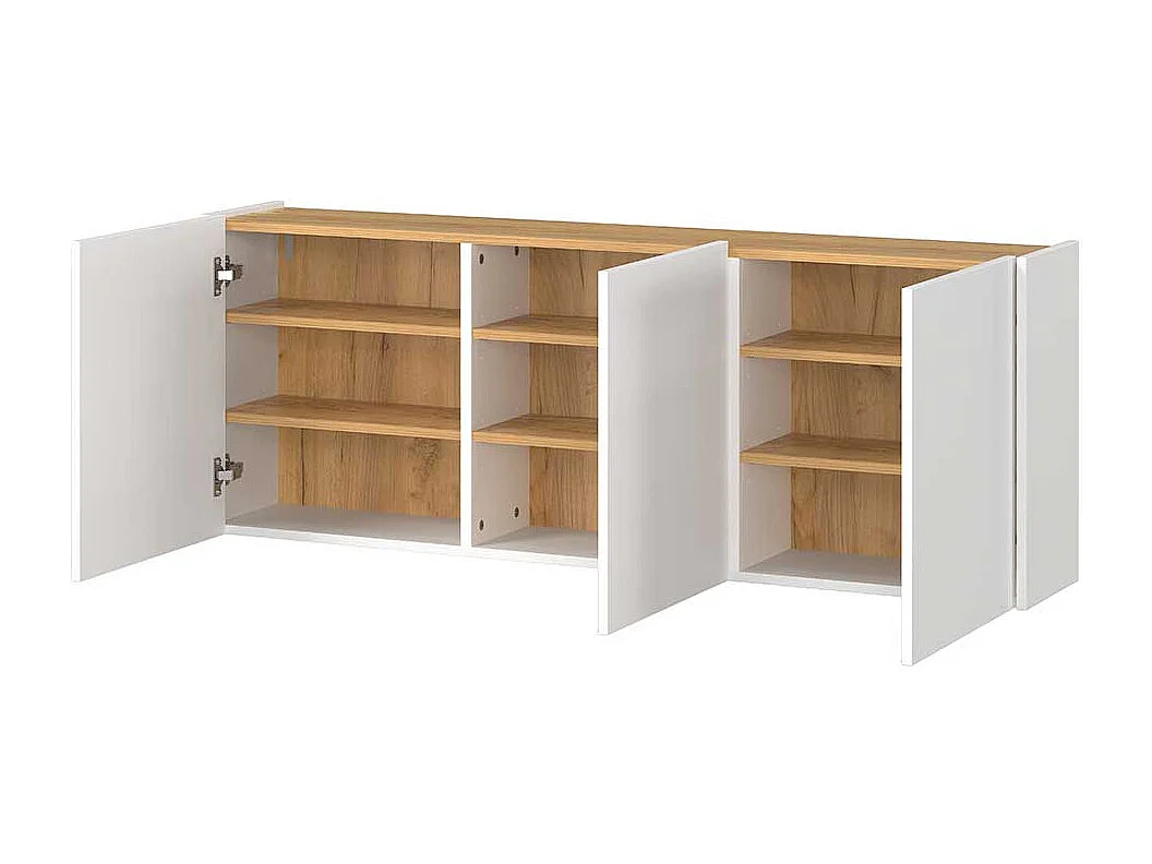 Schrank Hängeschrank 138 cm breit für die Wandmontage