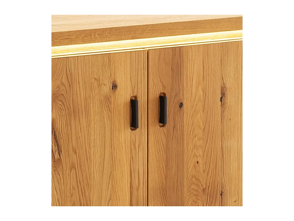 Schuhschrank Schuh Schrank mit LED Beleuchtung und Massivholz Türen