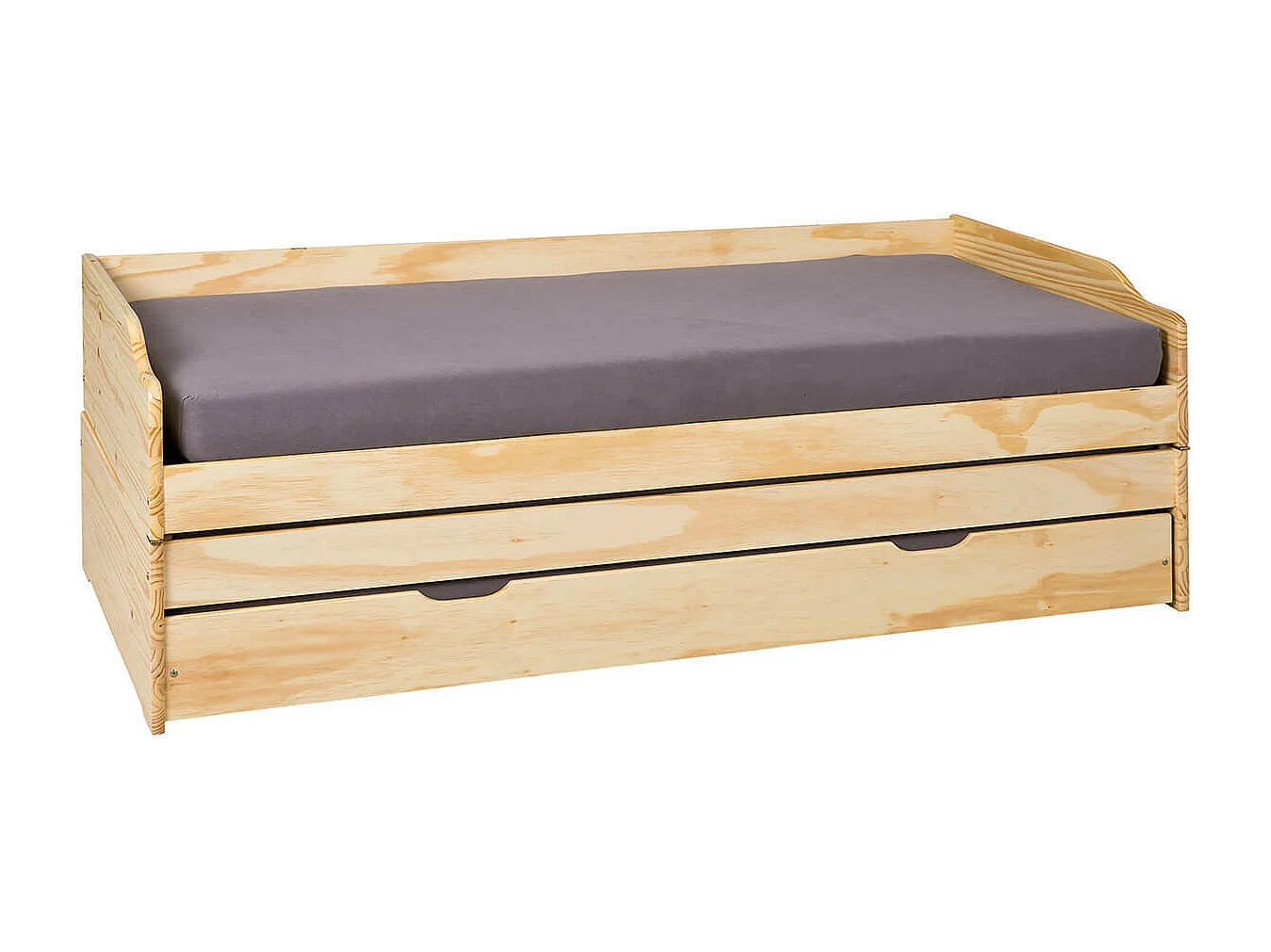 JESSICA - Pack Lit Multifonctions 90x200 + 2 Matelas Ibiza