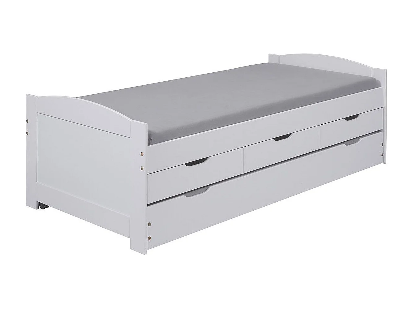 SYDNEY - Pack Lit à Tiroirs 90x190 + 1 Matelas Ibiza