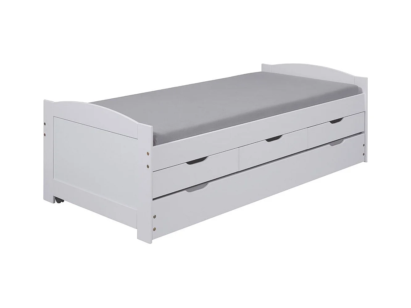 SYDNEY - Pack Lit à Tiroirs 90x190 + 1 Matelas Ibiza