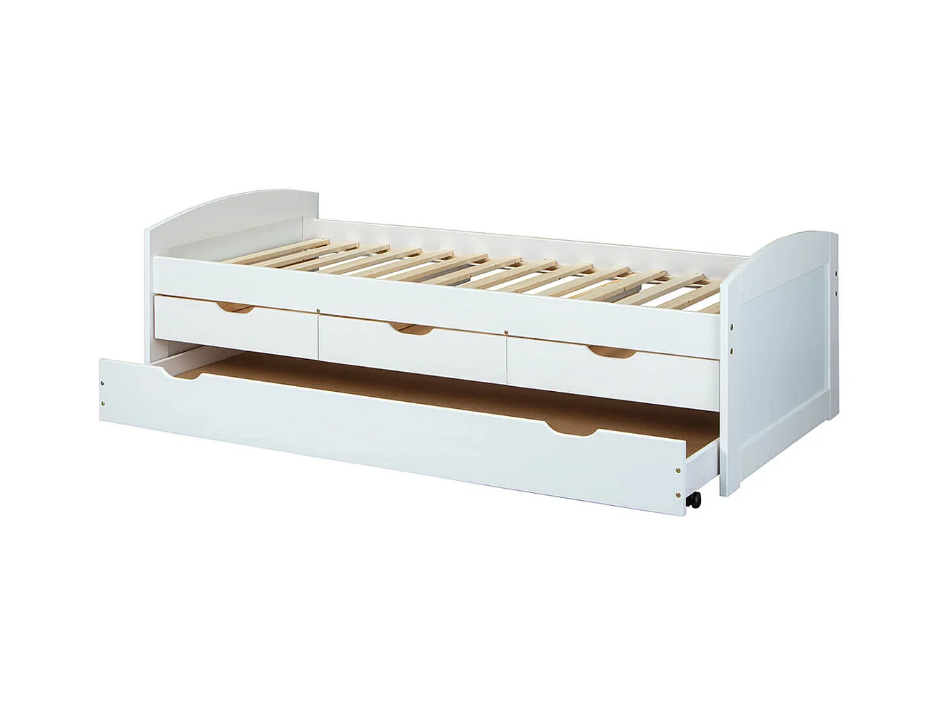 SYDNEY - Pack Lit à Tiroirs 90x190 + 1 Matelas Ibiza