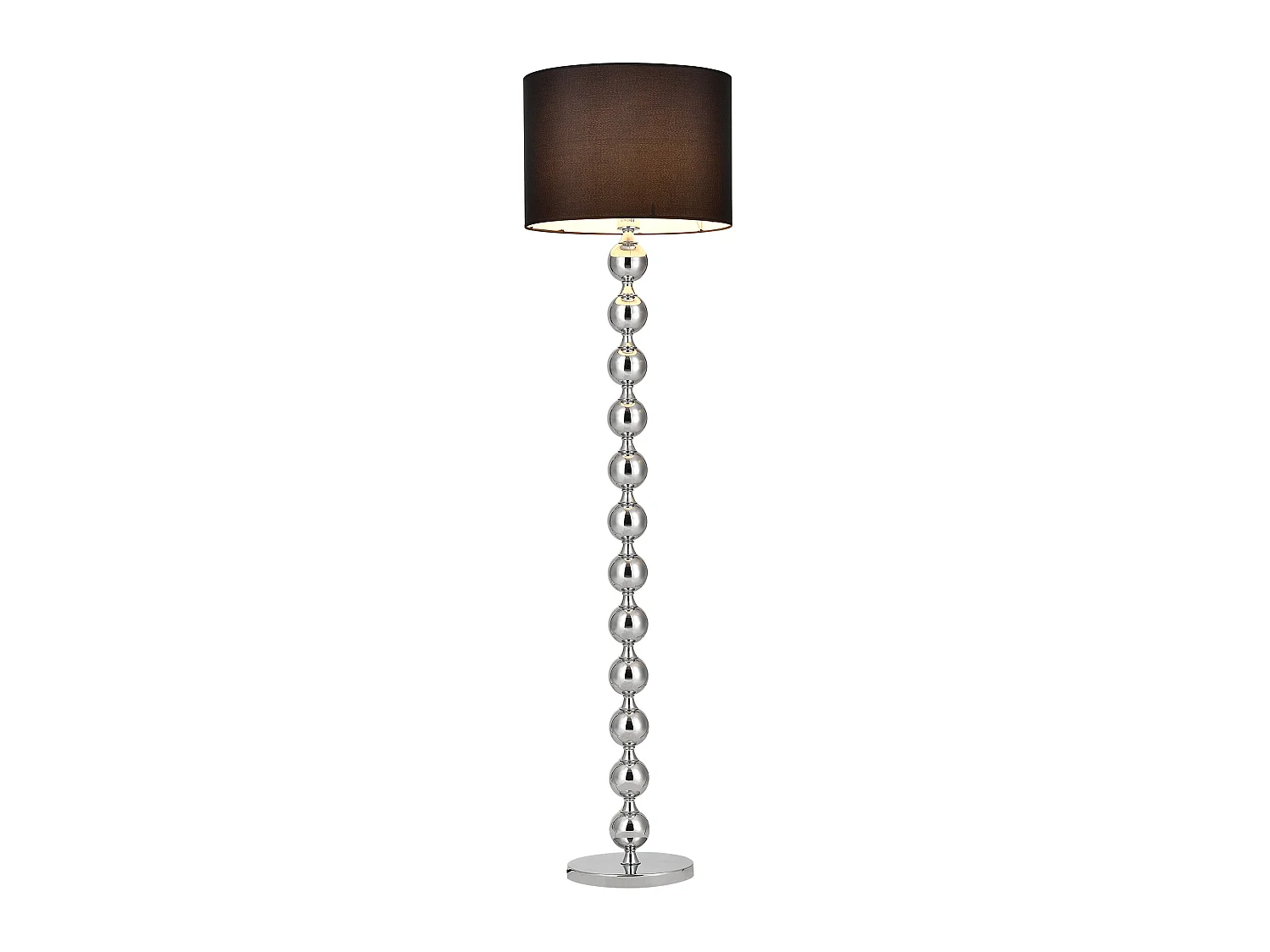 Lampadaire lampe sur pied métal argentée 48 x 48 x 155 cm 03_0002458
