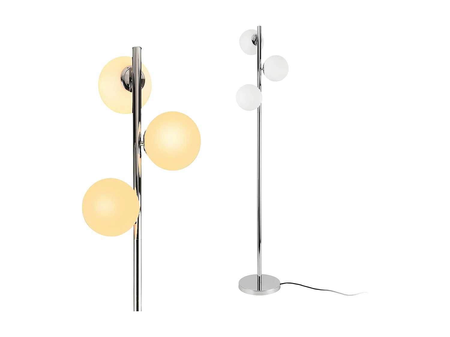 Lampadaire Lampe à Pied métal blanche 25 x 25 x 154 cm 03_0002438