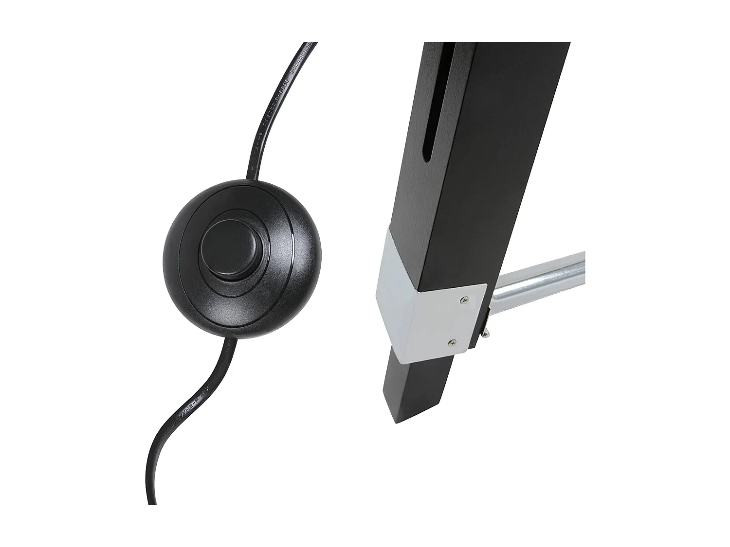 Lampadaire trépied type projecteur de cinéma hauteur réglable bois et métal classe énergétique led rétro lampe sur pied pour salon noir mat 01_0000400