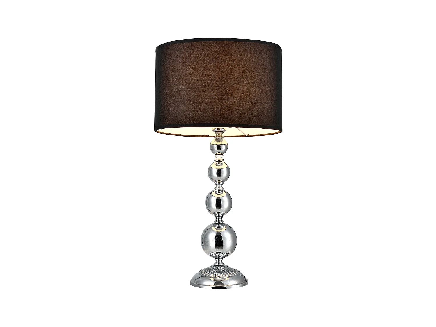 Lampe de table chevet tissu noire 29 x 29 x 51 cm 03_0002499