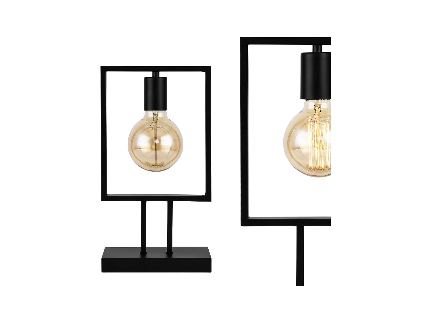 Lámpara de mesa 37,5 cm metal negro 03_0002489