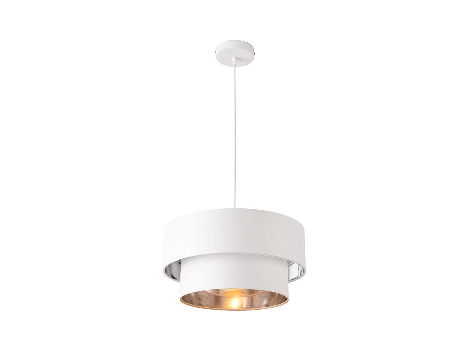 Lampe à suspendre suspension argenté 40 x 40 x 149 cm 03_0005262