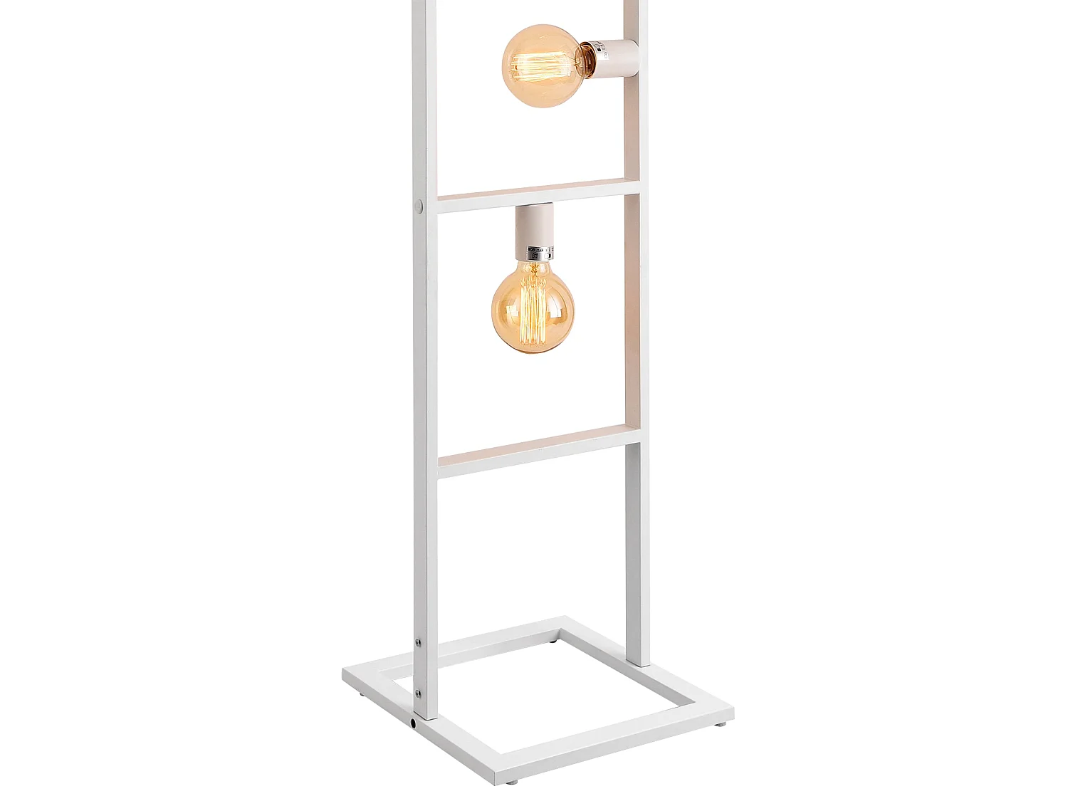 Lampadaire design lampe sur pied moderne 60 watts métal hauteur 142,5 cm blanc 03_0005249