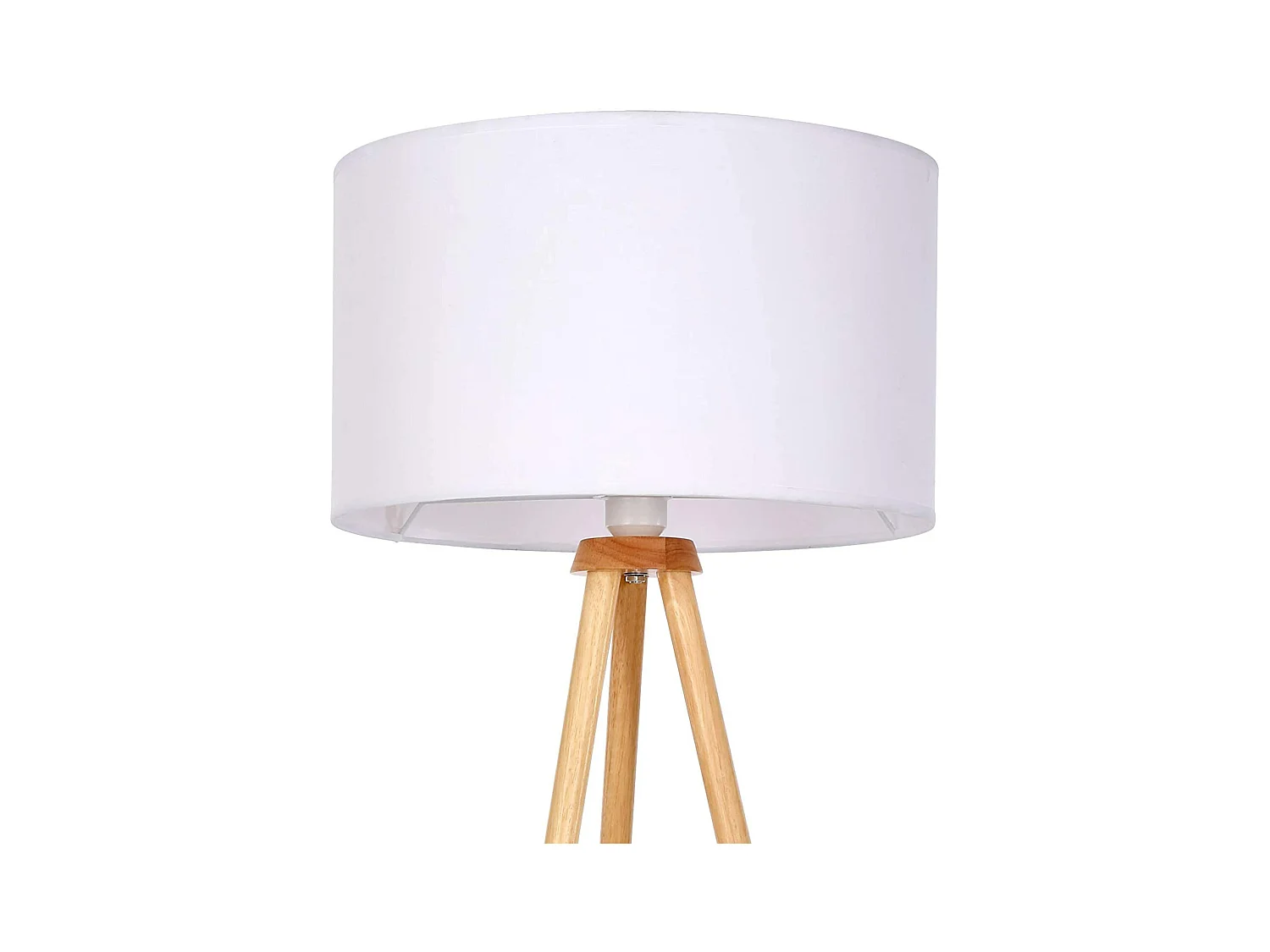 Lampadaire trépied led en bois blanche 45 x 45 x 145 cm 01_0000403